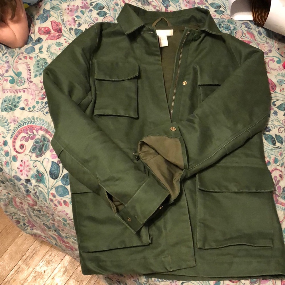 H&M green jacket size 2 - Picture 1 of 2